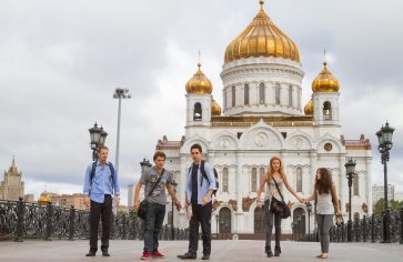 The gang in Moscow