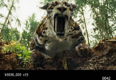 PRIMEVAL'S sabre-toothed cat